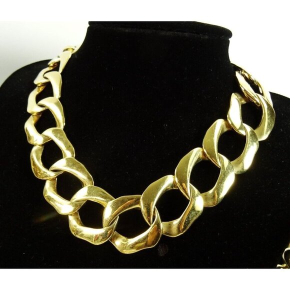 Chunky Statement Jewelry Lot Goldtone 35pc - Picture 5 of 14